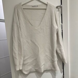 Ricki's white‎ Knit Sweater Size XL